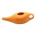 Milageto 250ml Ceramic Pot Nasal Pot for Travel Durable Portable Comfortable Grip Nose Cleaning Pot for Nasal Rinsing Nose Washing Orange