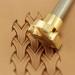 Leather Stamp Tool Basket Weave Stamping Working Carving Punches Tools Craft Saddle Brass 163B