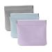 ALUXY 3Pcs Pocket Cosmetic Bag,Pocket Cosmetic Bag Squeeze,Pocket Cosmetic Bag Waterproof Leather No Zipper Self-Closing Portable Travel Makeup Pouch (B)