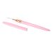 Healeved Nail Art Drawing Pen Nail Art Dotting Tool Para U as Nail Pens for Nail Art Rhinestone Tool Thin Nail Art Brush Liner Nail Gel Brush for Acrylic Nails Fiber Wool Fine Tip Stroke 17.9x1cm Pink 2
