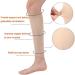 Halsy Women's Footless Compression Socks | 20-30mmHg Medical Calf Sleeves for Swelling Varicose Veins & Edema - 2 Pairs - Buy Online on GoSupps.com