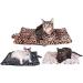 Downtown Pet Supply Self-Warming Thermal Cat Bed - Insulated Mat with Aluminum Film & Sherpa Backing - Washer Safe Faux Fur Cover - Grey - Buy Online on GoSupps.com