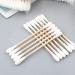Bee & Flow 400 Pcs Bamboo Cleaning Sticks | Double-Head Wooden Cotton Buds for Makeup Ear Care & Wound Cleaning - Eco-Friendly & Durable - Buy Online on GoSupps.com