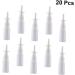 Beavorty 40 Pcs Mini Travel Bottles Set - Refillable Spray and Direct Injection Containers for Liquids - White Colloid Size - TSA Approved - Buy Online on GoSupps.com