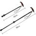 Canes Crutches Elderly Crutch Non-Slip Adjustable Non-Slip Cane Carbon Fiber Outdoor Crutches Stable Lightweight Mountaineering Poles Walking Sticks Surprise Gift - Buy Online on GoSupps.com
