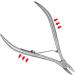 1PC Stainless Steel Cuticle Nippers Portable Nail Scissors Nail Dead Skin Clipper Cuticle Trimmer Dead Skin Remover Scissors Pedicure Manicure Tool Accessories for Toenails Fingernails Silver - Buy Online on GoSupps.com