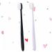 PartyKindom 2pcs Black Handle Wavy Toothbrush - Premium Oral Care for Freshness | International Shipping Available - Buy Online on GoSupps.com