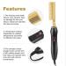 Hot Comb Hair Straightener - Electric Folding Heat Pressing Comb for Wet & Dry Wigs | Upgrade Multifunctional Copper Brush - Buy Online on GoSupps.com