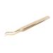 Eyelash Extension Tweezers Stainless Steel Strong Hardness Professional Eyelash Tweezers for Beauty Golden (Update Tweezers)