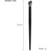Ksvsonrvi Eyeshadow Brush Soft Synthetic Fiber Angled Shading Nosal Shadow Brush Black Wooden Handle 1 Pcs - Buy Online on GoSupps.com