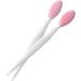 Silicone Lip Brush & Double-Sided Nose Scrubber - 2PCS Soft Blackhead Cleaner for Flawless Skin - Buy Online on GoSupps.com