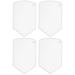 COHEALI 4 Pcs Pendant Mold Keychain for Crafts Hanging Tag Pet Tag Pendant Charms Silicone Mold Fudge Epoxy Whitex2pcs 5.1X7.8CMx2pcs