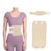 The Providers Castor Oil Pack Kit for Liver Detox Reusable Organic Cotton Oil Pack Compress Adjustable Straps