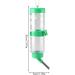 250ml Hamster Water Bottle No Drip Small Animal Automatic Drinking Bottle Cage Fixed Water Dispenser for Rodent Hamster Mice Gerbil Rat Chinchillas Guinea Pig Squirrel Rabbit - Buy Online on GoSupps.com