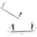 Alipis 2pcs Kitchen Utensil Hanger Traceless Towel Rack Coat Hanger Stainless Steel Kitchen Rack Silverx2pcs 22*7cmx2pcs - Buy Online on GoSupps.com