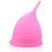 Pink Silicone Menstrual Cup - Reusable Soft & Flexible Eco-Friendly Design - Buy Online on GoSupps.com
