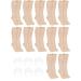 12 Pairs Figure Skating Socks Ice Skate Socks for Girls with 6 PCS Ankle Gel Discs High Tights for Ice Skating Dance Women Girl Ankle Bone Protection