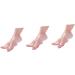 NOLITOY Gel Heel Socks - 3 Pairs of Women's White Foot Protectors | Silicone Gel Material for Comfort & Relief - Buy Online on GoSupps.com