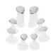 J Shop 8PCS Toe Silicone Separator Nail Art DIY Tool Pedicure Flower Water Drop Crystal Diamond Pearl Separator Tools for Foot Care (Water droplets)