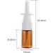 QUUPY 6PCS 10ml Empty Amber Glass Nasal Spray Bottles - Refillable Makeup & Travel Container Jars - Buy Online on GoSupps.com