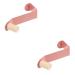 Zerodeko 2pcs Door Hook Wall Mount Clothing Rack Towel Hooks Door Coat Hanger Hook Shelf No Punching