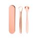 Bonmall Stainless Steel Tongue Scraper (2-Pack) with Carry Case | Tongue Scraping Brush for Fresh Breath | Oral Hygiene Care | Rose Golden - Buy Online on GoSupps.com