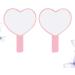 Beaupretty 2 Skin Heart Hand Mirror - Portable Pink Cosmetic Mirror for Women | Perfect Travel Gift - Buy Online on GoSupps.com