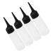 TOPBATHY 4 pi ces Flacon Applicateur Rechargeable pour Teinture Cheveux Bouteille R sistante Distributeur Pr cis pour Shampooing et Coloration Lot de Flacons Transparents pour Salon et
