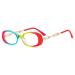 Anti Eye Strain Comfort Computer Readers Blue Light Blocking Reading Glasses Eyewear Flat Light Mirror for Women +200 Color
