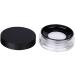 Housoutil Empty Powder Case 2pcs Makeup Powder Jar Makeup Powder Puffs Makeup Cosmetic Jars Powder Puff Holder Powder Box Round Black 6.5X6.5cm - Buy Online on GoSupps.com