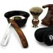 Professional 6-Part Wood Shaving Set for Men | Razor Brush Soap & Accessories | International Shipping Available - Buy Online on GoSupps.com