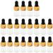 Pack of 20 2ml Clear Glass Bottles with Dropper Pipettes