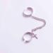 Boho Silver Cross Rings - Stackable Link Chain & Vintage Tassel Cuff Rings for Women & Girls - Buy Online on GoSupps.com