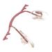 NOYOTA Metal Nose Pad Holder Nose Bridge Replacement 1 Piece Rimless Glasses Metal Frame Part Nose Bridge Replacement Pink