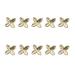 Metal Nail Art Studs 3D Metal Nail Art Jewelry Decorations Bows Rabbits Moon Multi-Shapes Nail Decoration Accessories Nail Art Jewels