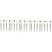 FRCOLOR 20 Pcs Nose Shadow Brush Nose Contour Brush Angled Eyeshadow Brush Face Makeup Eye Concealer Cosmetic Brush for Women Angled Contour Brush Eyebrow Brush Artificial Fiber The Face 17.4x1cmx5pcs Assorted Colorx5pcs
