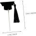 VINTORKY 12pcs Graduation Season Card 2023 Gradcupcake Topper Cupcake 2022 Topper Happy Graduation Diploma Mini Top Hat Graduation Caps Cake Topper Chinstrap Finished Product Paper Student Black 10X3.8X3.8CM - Buy Online on GoSupps.com