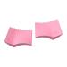 2x 2 in 1 Silicone Eyelash Stamper Quick Stencils Beauty Guide Eyes Makeup Tool for Beginners Woman Girl Pink
