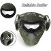 TUXING Airsoft Mask Full Face Tactical with Lens Goggles for Halloween CS Paintball Game - Green - Buy Online on GoSupps.com