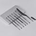 ISTOVO Black 7Pcs Stainless Steel Ear Pick Spoon Ear Wax Cleaner Health Curette Ear Earwax Remover Cleaning Selection Tools - Buy Online on GoSupps.com