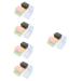 SOLUSTRE 30 Sets Contact Lens Case Container Pp Simple Style Travel Assorted Colors X 5pcs 6.2x4.4x2.2cmx5pcs