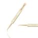 Meilaimdy eyelash extension tweezers precisions stainless steel tweezers with straight volume for simple fans false eyelash clusters 2D-6d volume eyelashes make-up tool (gold) Straight volume twezer gold
