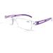 Kokobin Frameless reading glasses visual aid with blue light fillers Anti Blue light Reading aid for women and men (purple +1.0) purple +1.0 dioptries