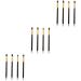 Hemoton 12 Pcs Eye Make-up Brush Kit Eyeshadow Professional Cream Eyeshadow Glitter Makeup Brushes Eyeliner mediumx3pcs Black+goldx3pcs - Buy Online on GoSupps.com