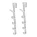 Cabilock 2pcs Transparent Hook Over The Door Wall Clothes Rack Door Coat Hanger Multi-Function Hook Back Door