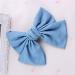 Blue Denim Bow Hair Clip Pin for Girls - Large Bows Hairpin BW01 (Light Blue) - Buy Online on GoSupps.com