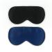 townssilk 2 pcs 100% Silk Sleep mask with Adjustable Strap Comfortable and Super Soft Eye mask Including 1 pc Balck and 1 pc navyblue Blacknavyblue