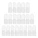 Housoutil 30pcs Nail Case Nail Tool Nail Varnish Tip Nail Tip Protector Polish Varnish Protector Nail Art Tools Nail Polish Protections Skin Care Tools White Plastic Manicure Protective Case 4x2cm White