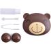 Pink Pig and Panda Bear Contact Lens Case Travel Kit - Cute Animal Holder with Mirror and Tweezers - 2 Pcs/Set - Buy Online on GoSupps.com