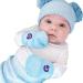 Gummee Baby Scratch Mittens - Baby Mittens 0-3 Months - Newborn Essentials - Adjustable Cotton Baby Scratch Mittens Newborn - Mittens for Babies 0-3 Months (Blue)